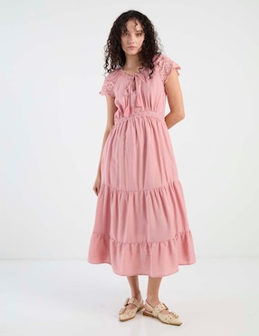 Vestido crop casual Lorenza Blau para mujer
