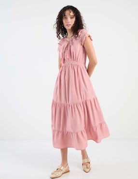 Vestido crop casual Lorenza Blau para mujer