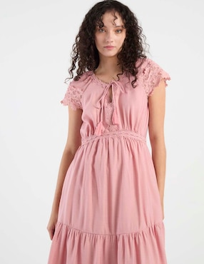 Vestido crop casual Lorenza Blau para mujer