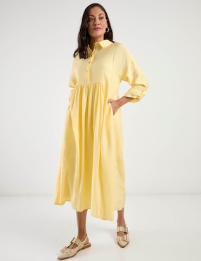 Vestido crop casual Lorenza Blau para mujer