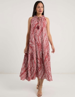 Vestido crop casual Lorenza Blau para mujer