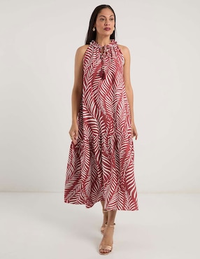 Vestido crop casual Lorenza Blau para mujer