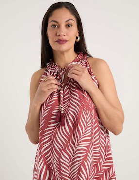 Vestido crop casual Lorenza Blau para mujer