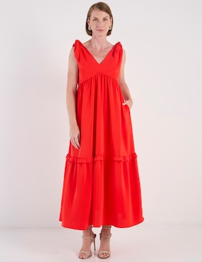 Vestido crop casual Lorenza Blau para mujer