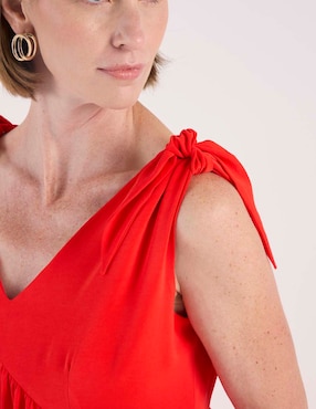 Vestido crop casual Lorenza Blau para mujer