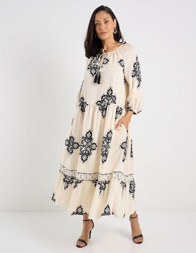 Vestido largo casual Lorenza Blau para mujer