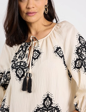 Vestido largo casual Lorenza Blau para mujer