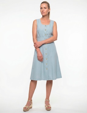 Vestido 3/4 casual Karen Olivier para mujer