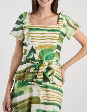 Vestido midi casual Karen Olivier para mujer