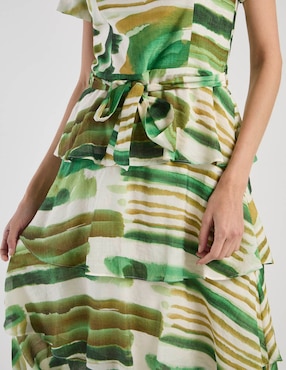 Vestido midi casual Karen Olivier para mujer