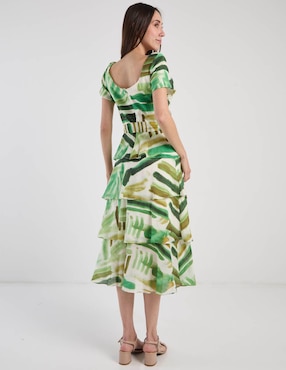 Vestido midi casual Karen Olivier para mujer