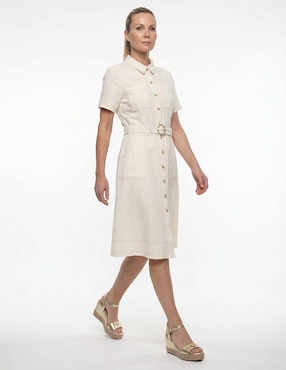 Vestido midi casual Karen Olivier para mujer