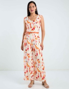 Jumpsuit Karen Olivier estampado floral para mujer