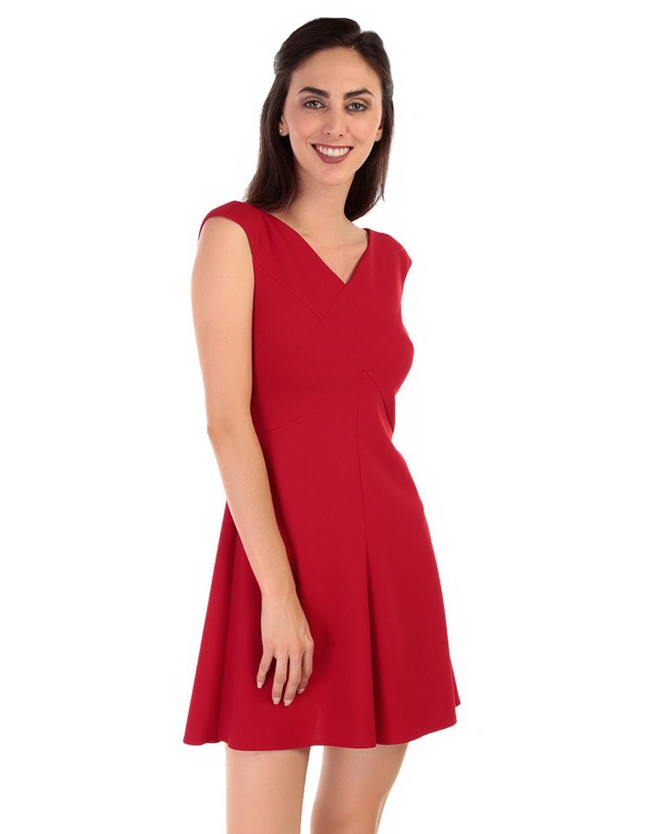 Vestido liso Rue de la Paix rojo en Liverpool