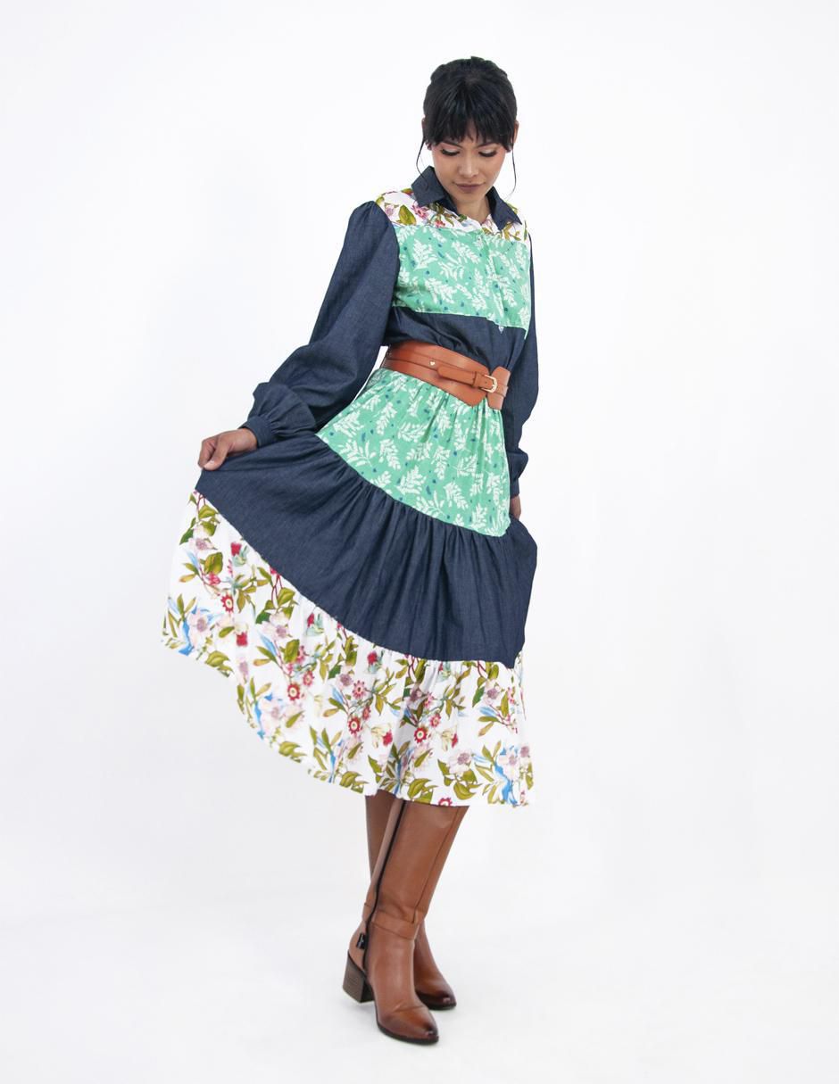 Vestido midi angelozano w55 "para mujer"