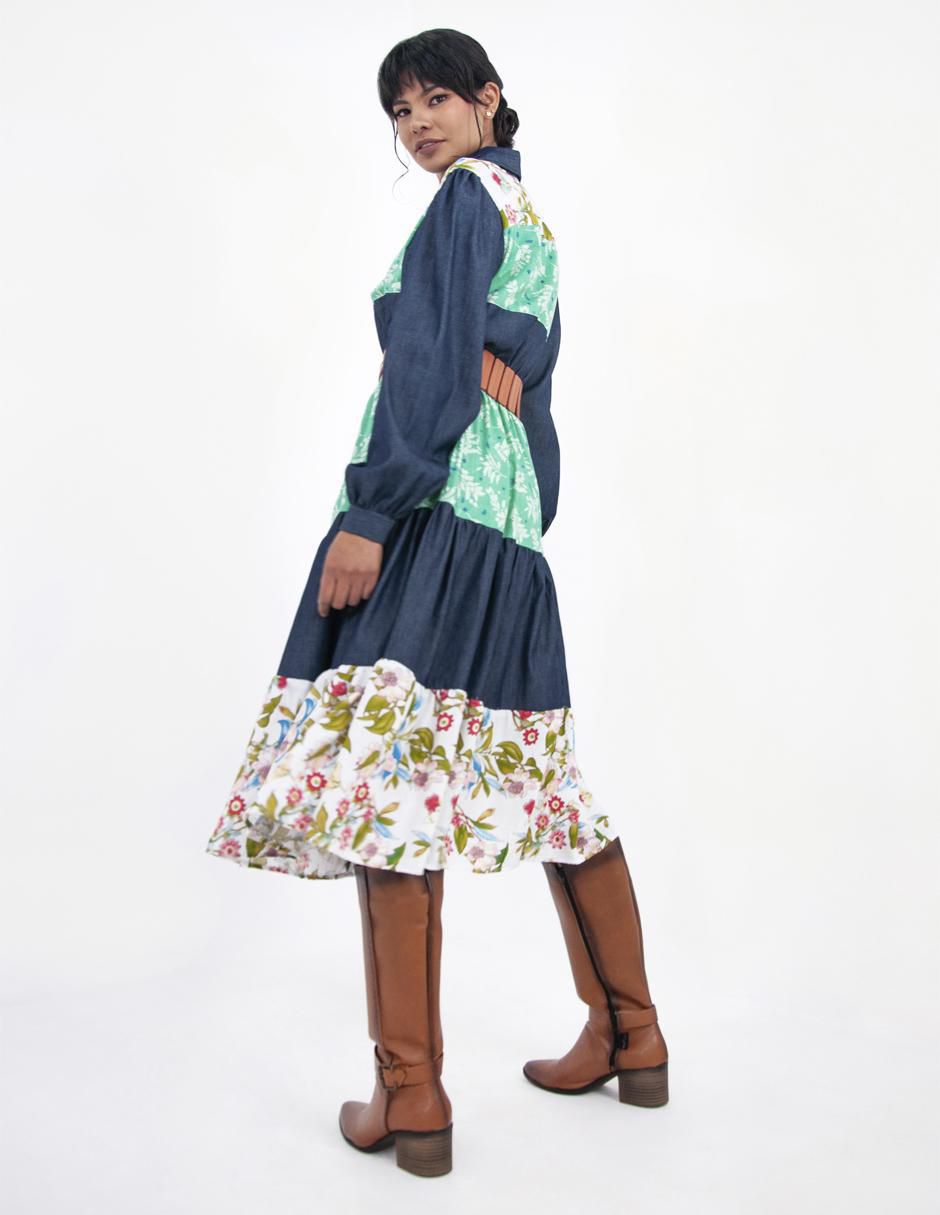 Vestido midi angelozano w55 "para mujer"