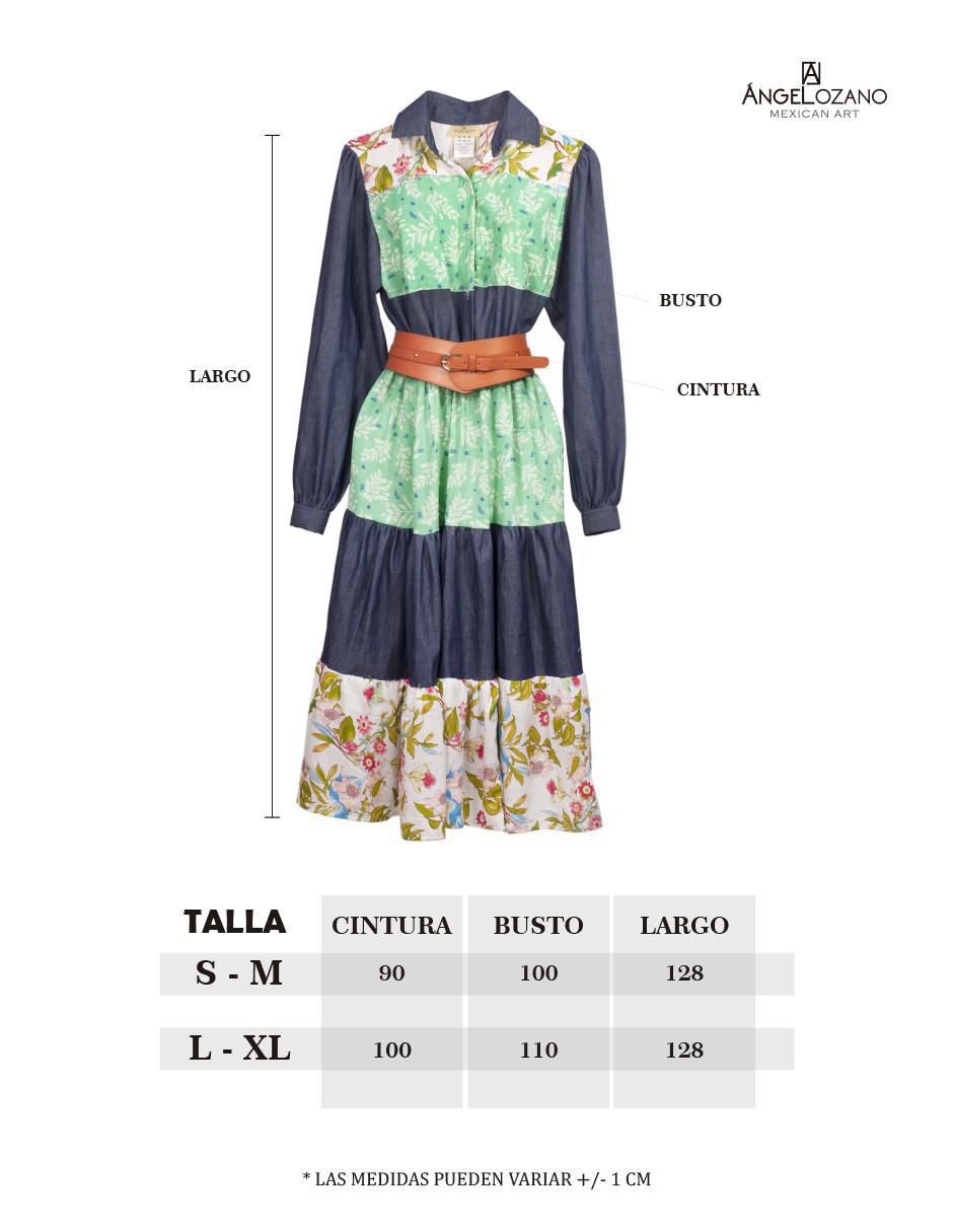 Vestido midi angelozano w55 "para mujer"