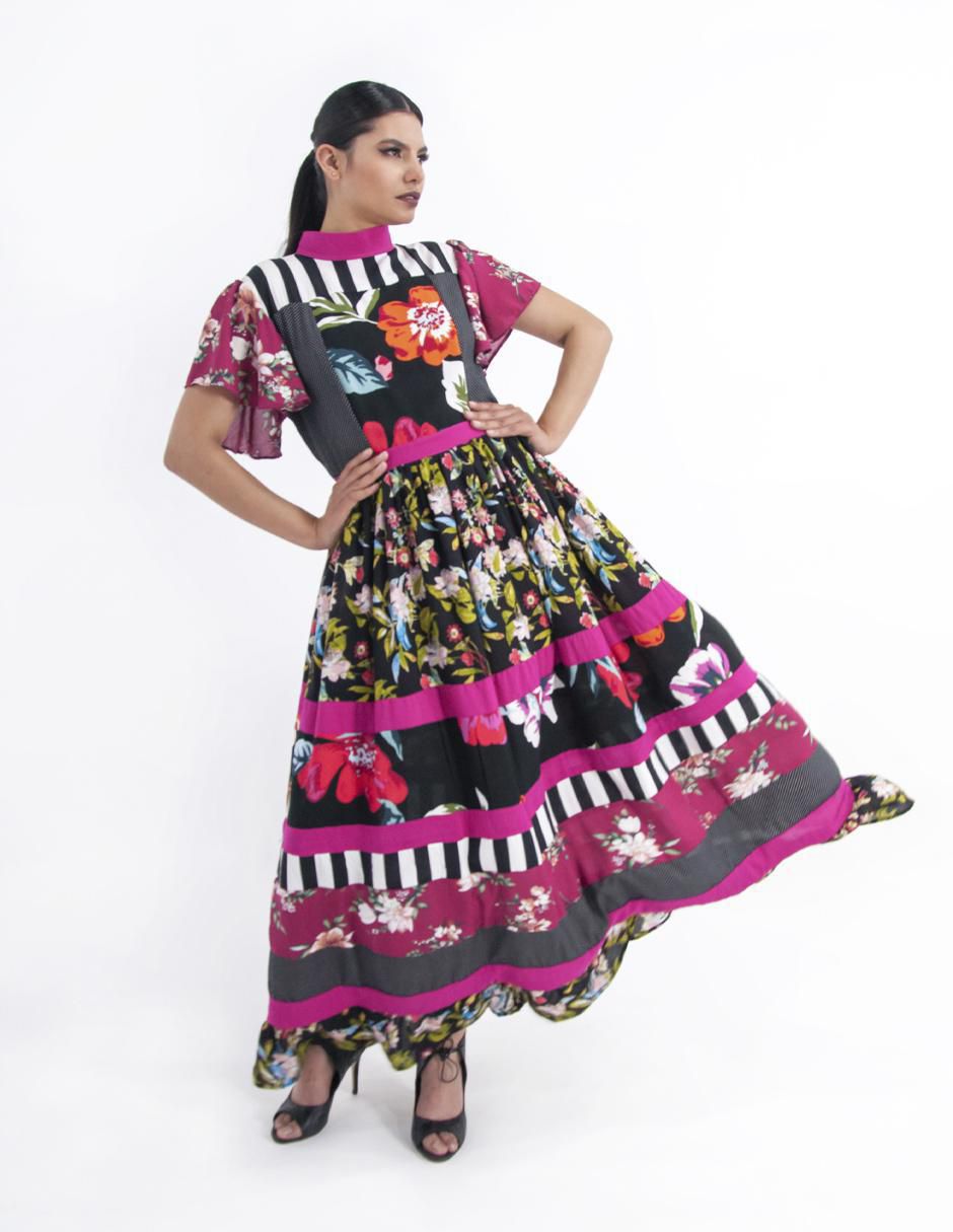 Vestido largo casual W62 para mujer 5
