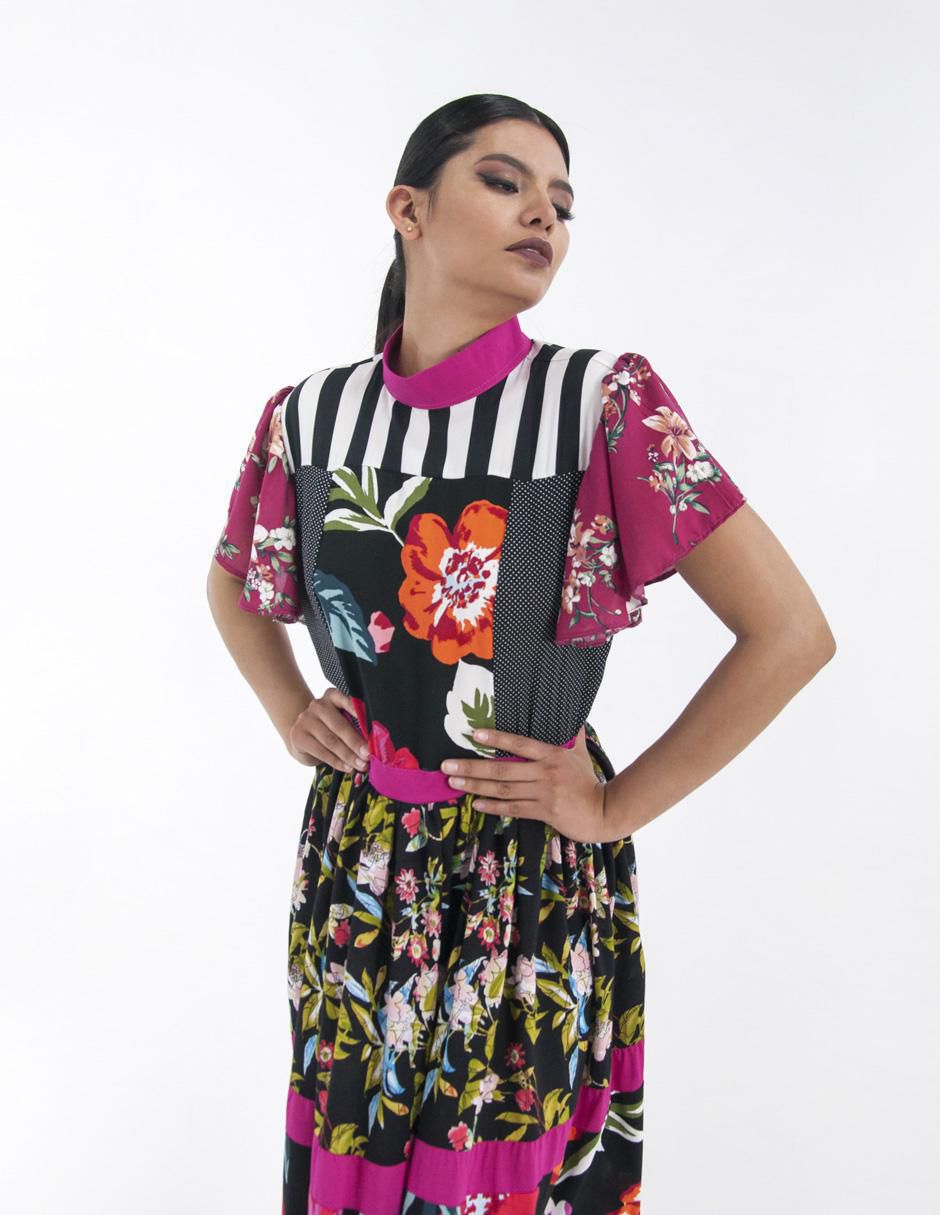 Vestido largo casual W62 para mujer 6
