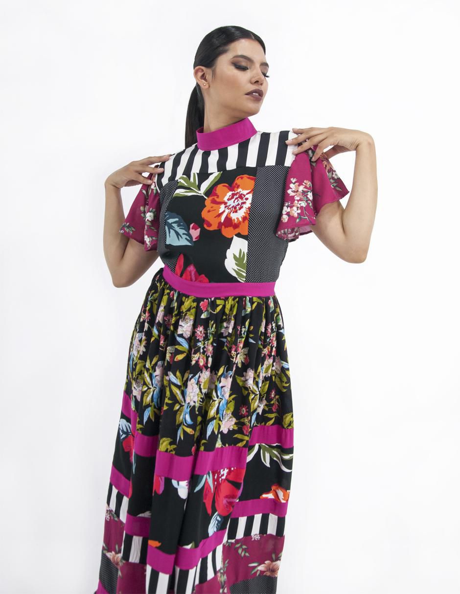 Vestido largo casual W62 para mujer 7