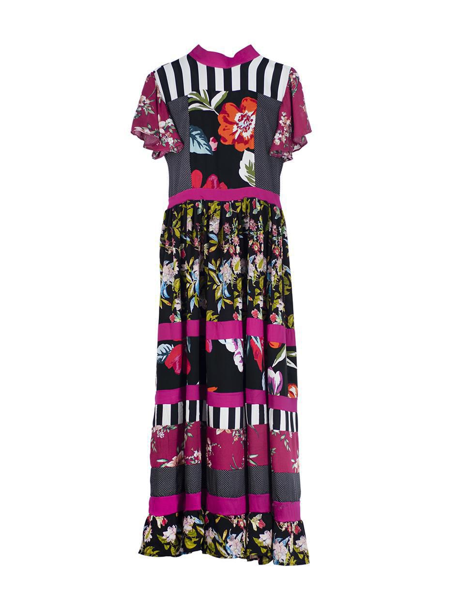 Vestido largo casual W62 para mujer 8