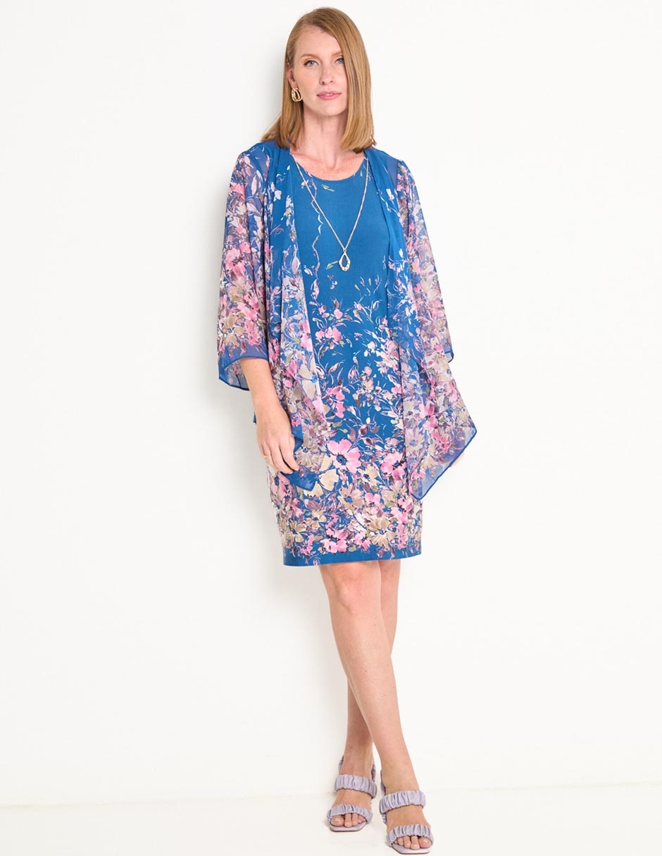Vestido 3/4 casual para mujer