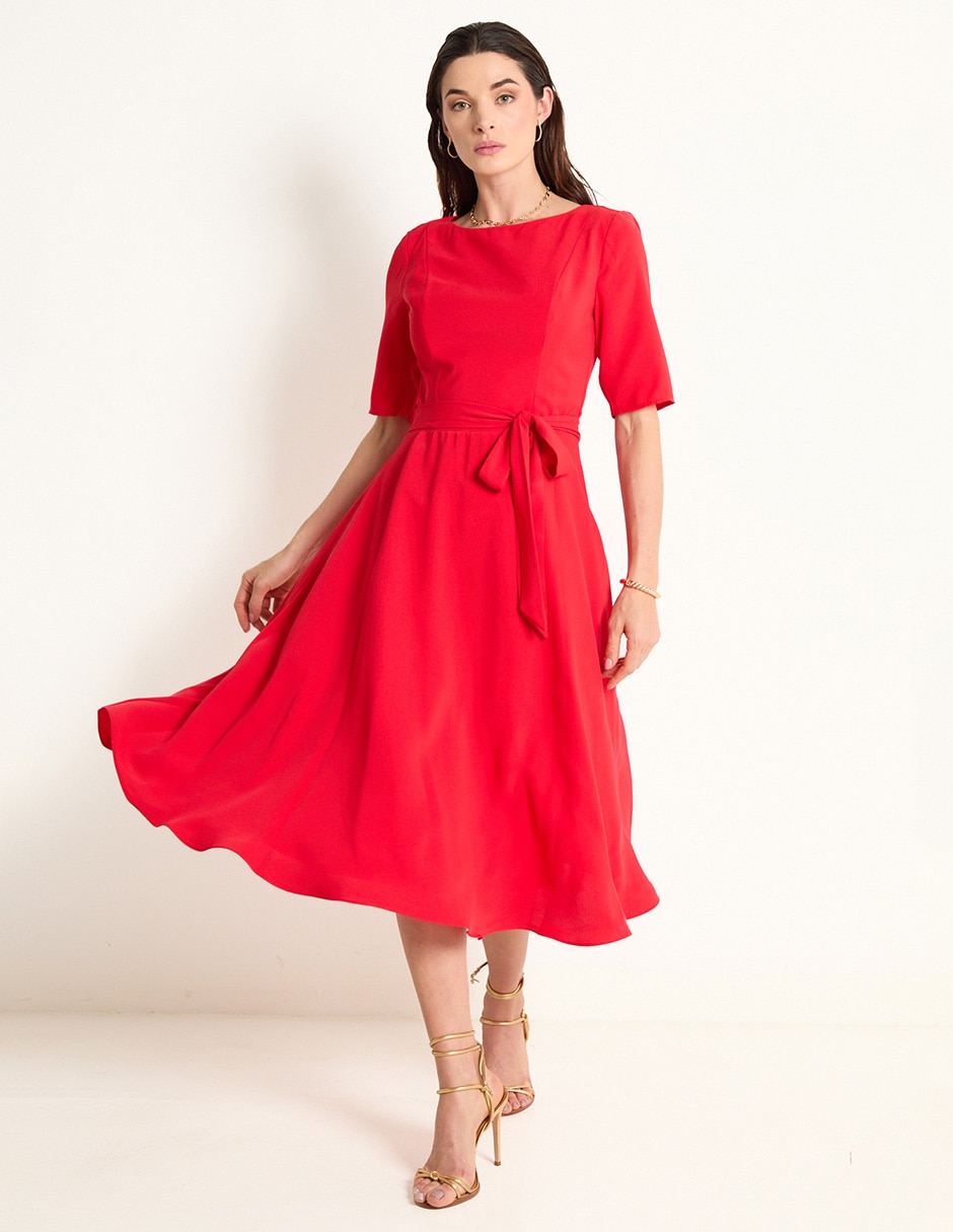 Dress Vestido Rojo Liverpool Protección Gotrendier Vestido Rojo