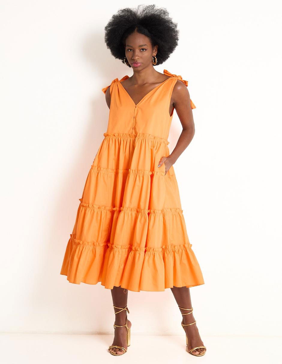 Vestido midi casual para mujer Vestido midi casual para mujer