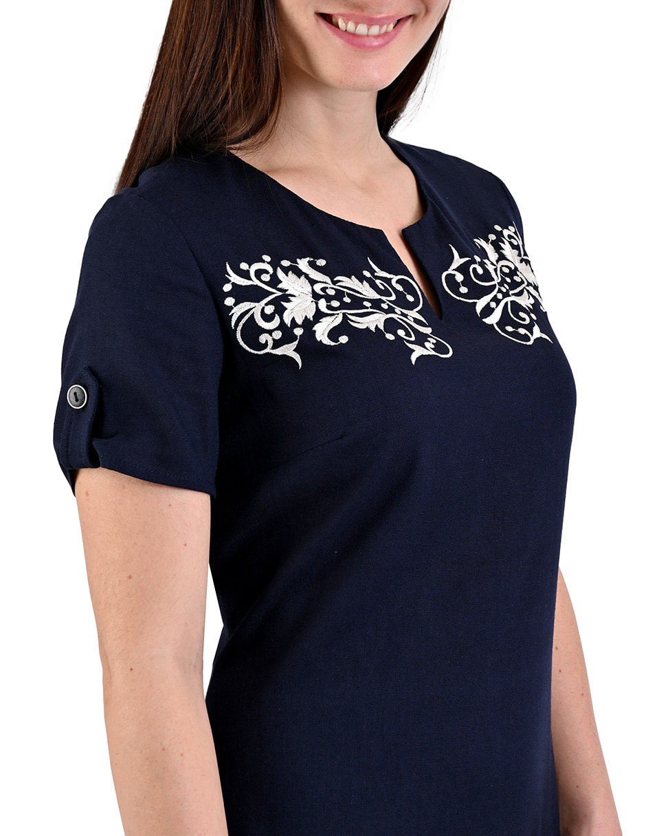 Vestido a la rodilla casual para mujer