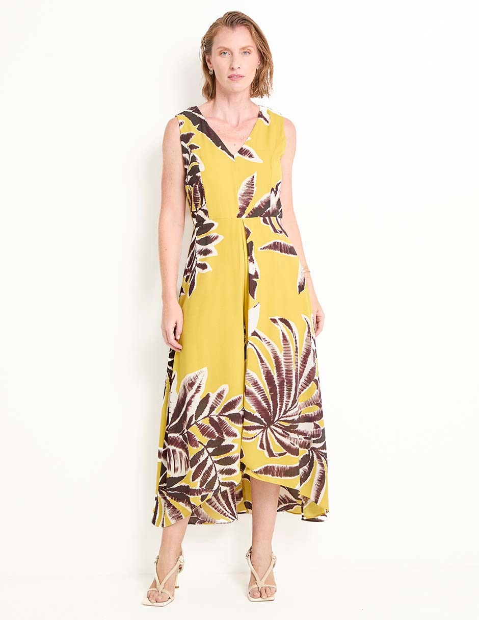 Jumpsuit Sandra Darren estampado hojas para mujer Liverpool