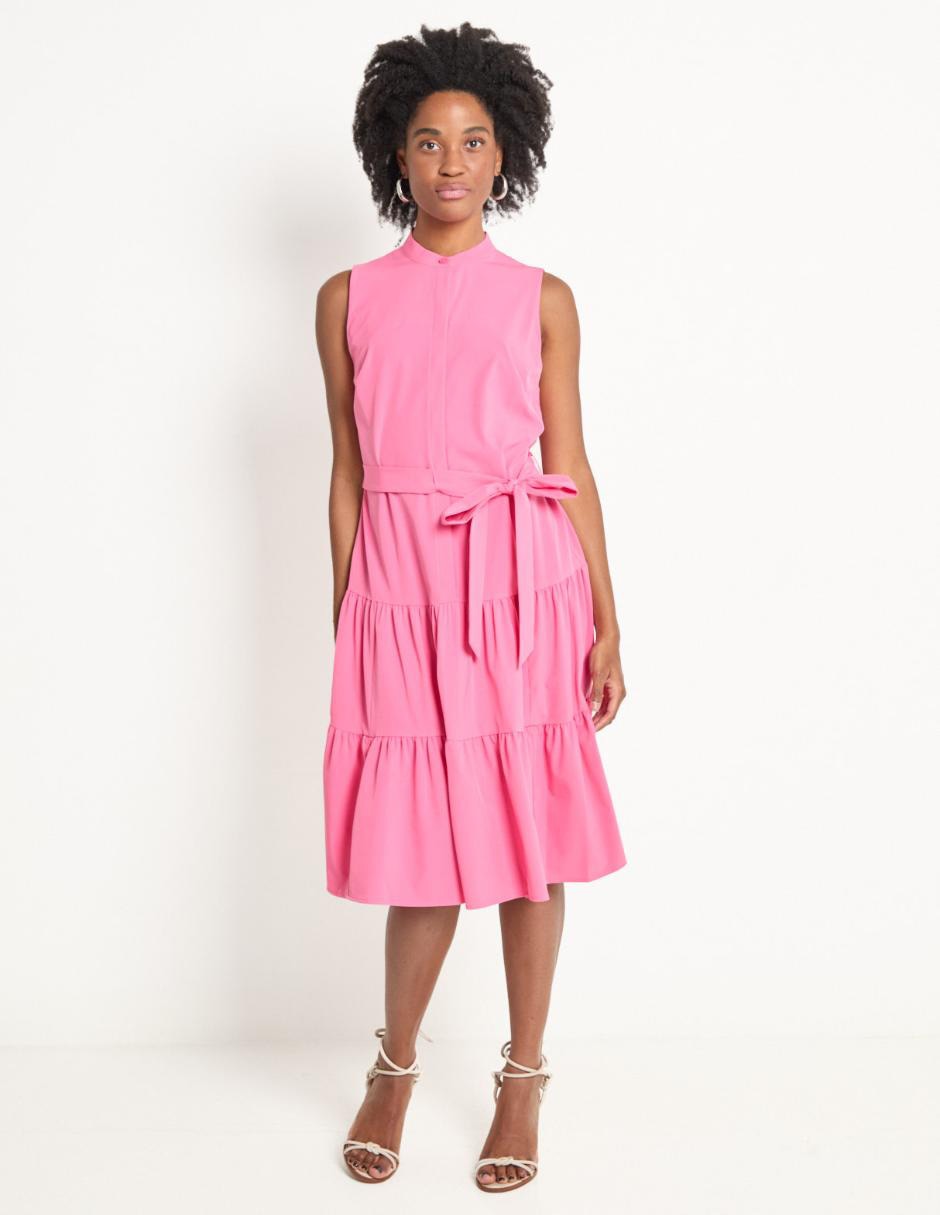 Vestido Calvin Klein Rosa Palo Vestido Calvin Klein Rosa Palo