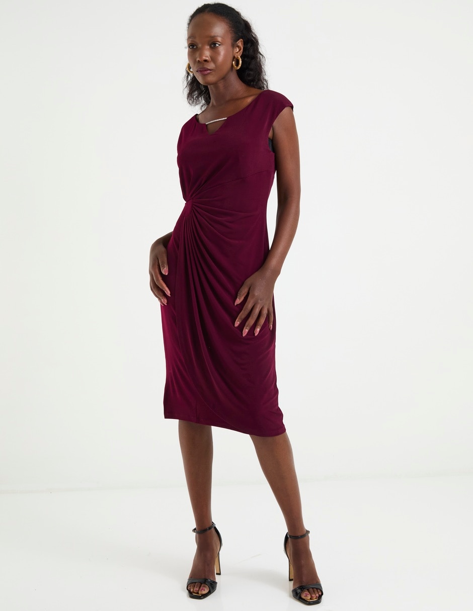 Vestido a la rodilla formal para mujer 3
