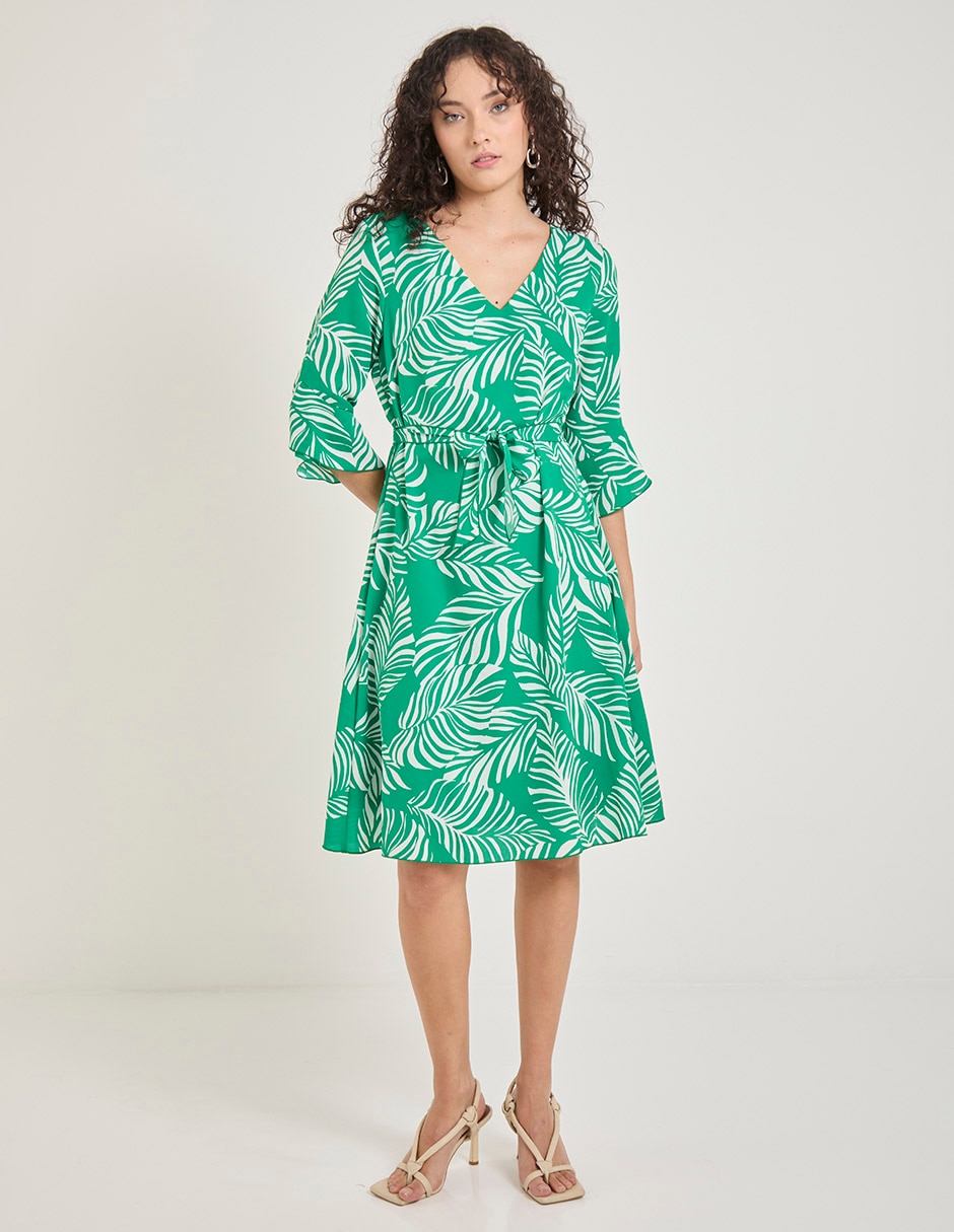 Vestido a la rodilla casual para mujer