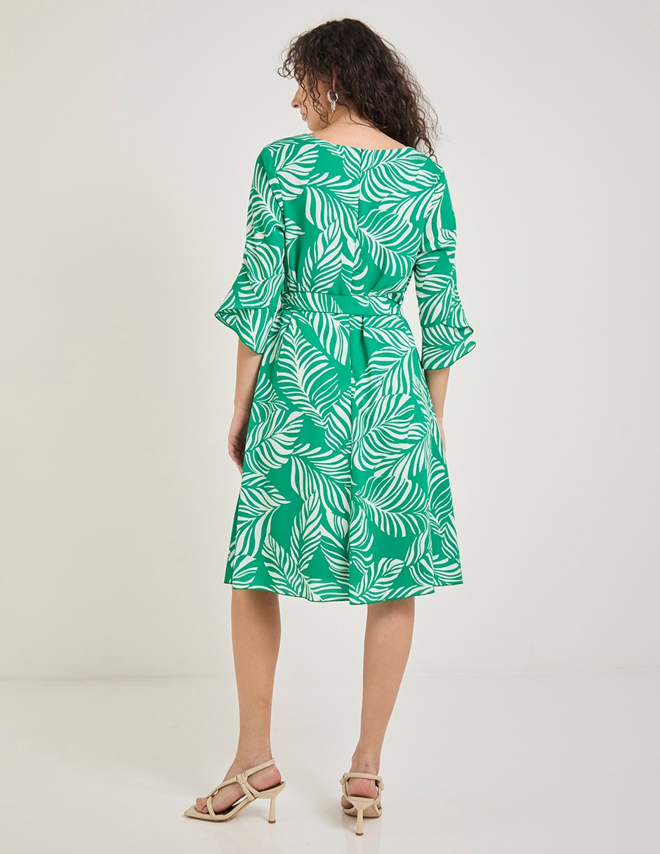 Vestido a la rodilla casual para mujer 2