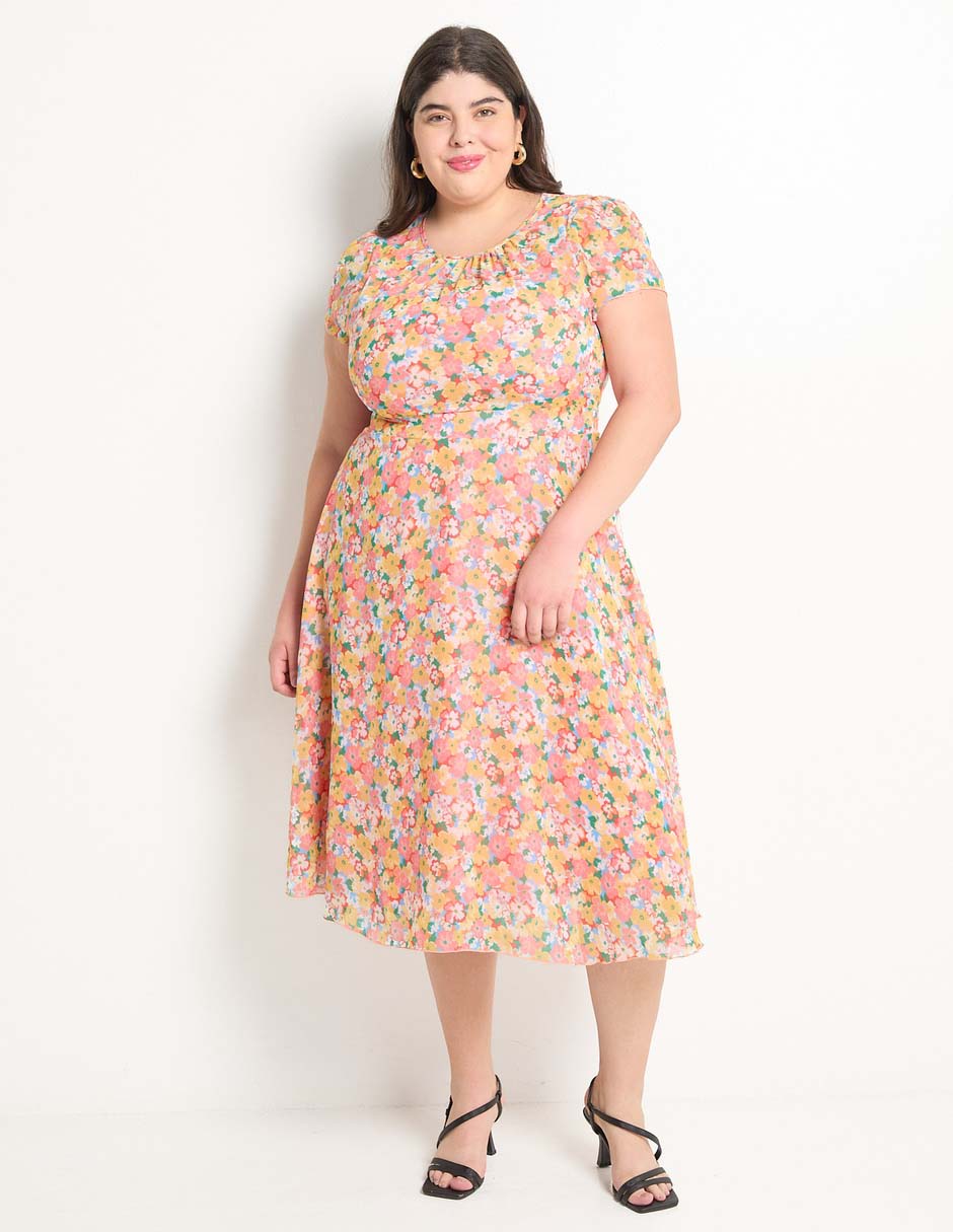 Vestido midi casual para mujer Vestido midi casual para mujer