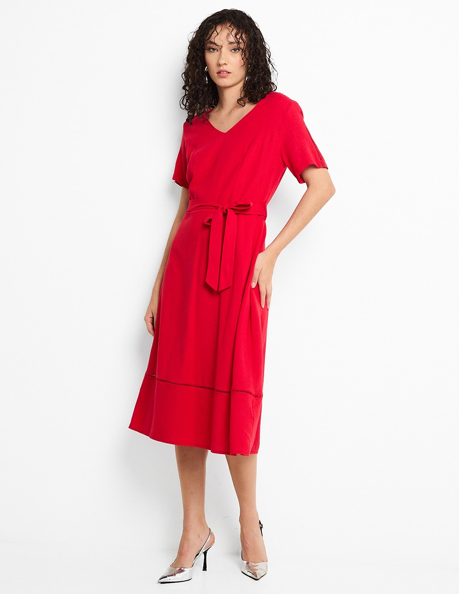 Vestido Midi Vestidos Liverpool Casual Vestido Maxi Liverpool