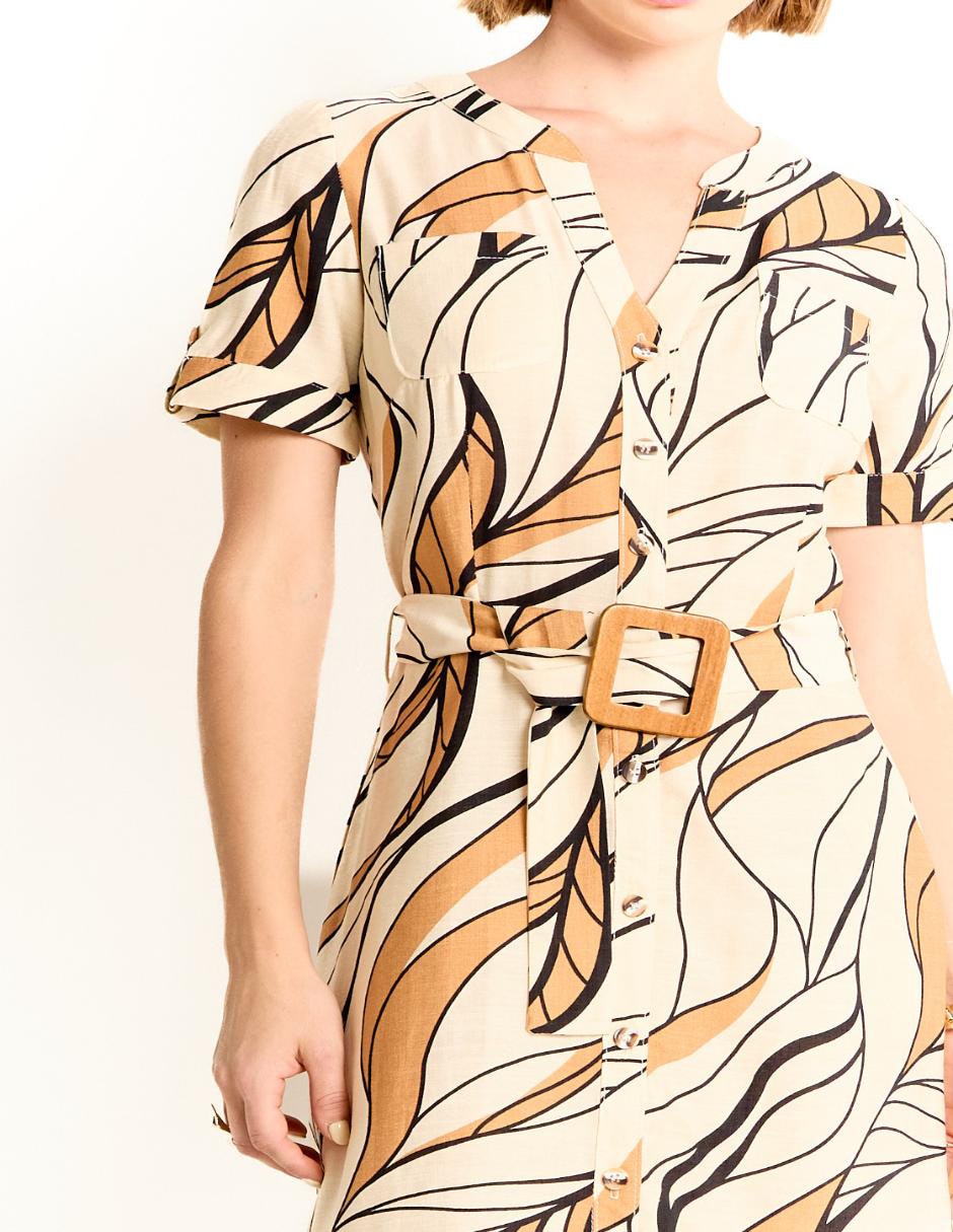 Vestido midi casual para mujer