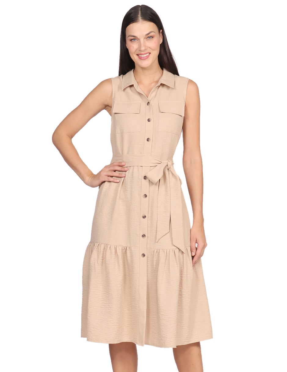 Vestido a la rodilla casual para mujer 1