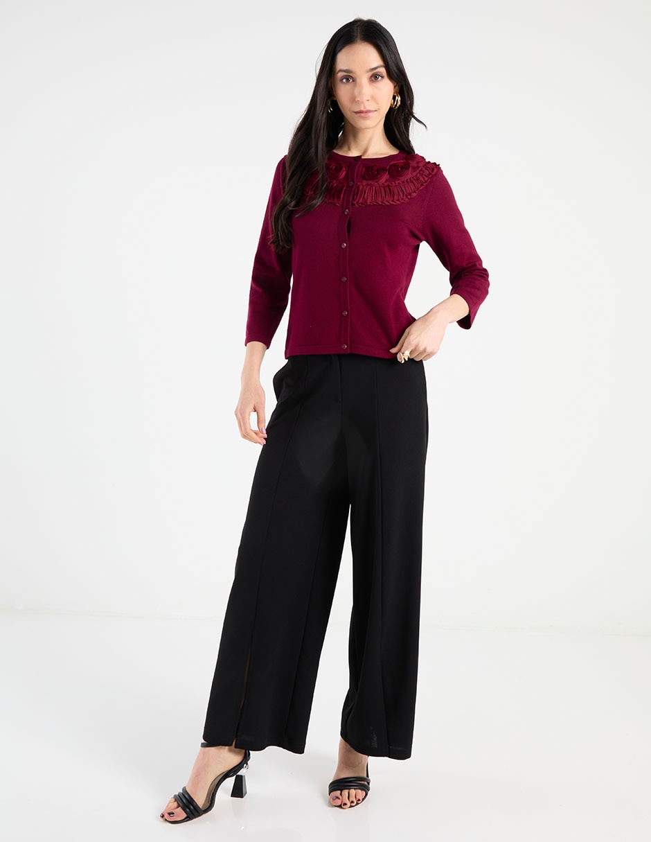 Suéter cuello redondo para mujer 3