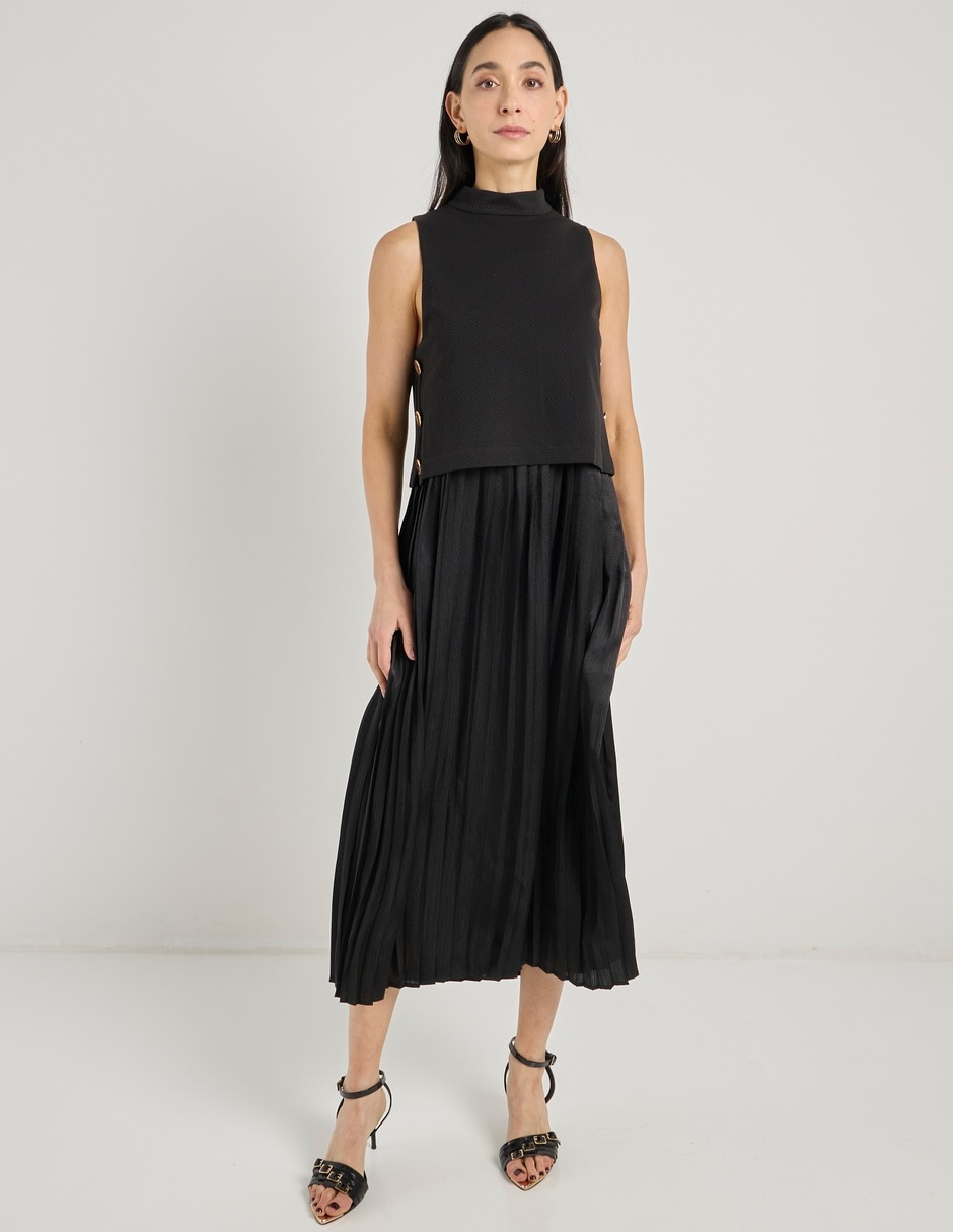 Vestido midi formal para mujer
