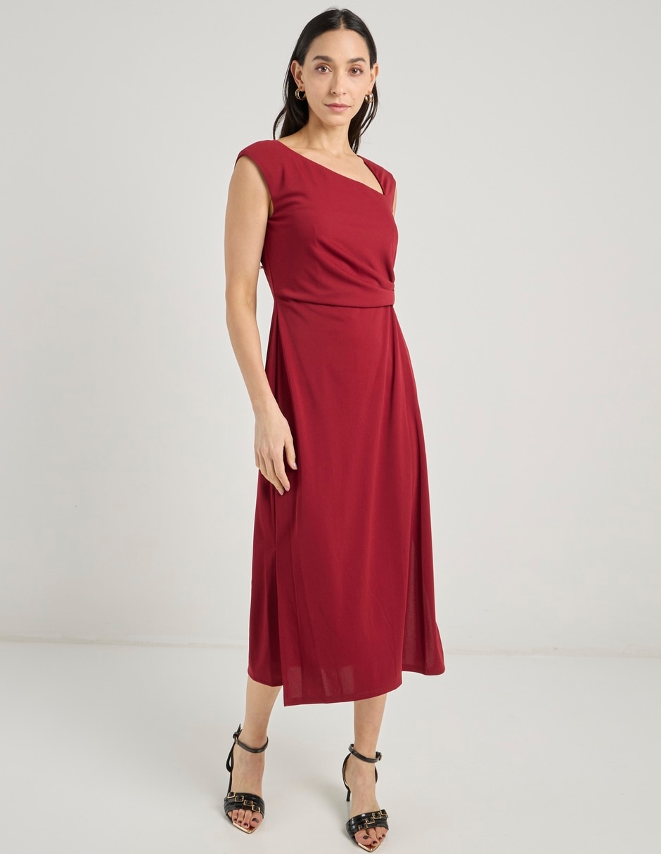 Vestido crop de fiesta escote medio Vestido crop de fiesta escote medio