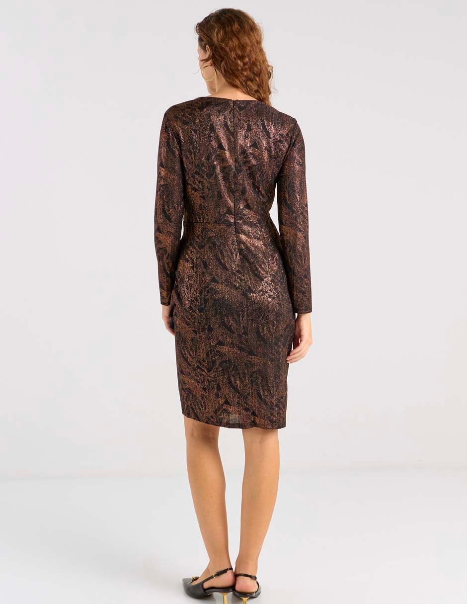 Vestido corto de fiesta escote V 2