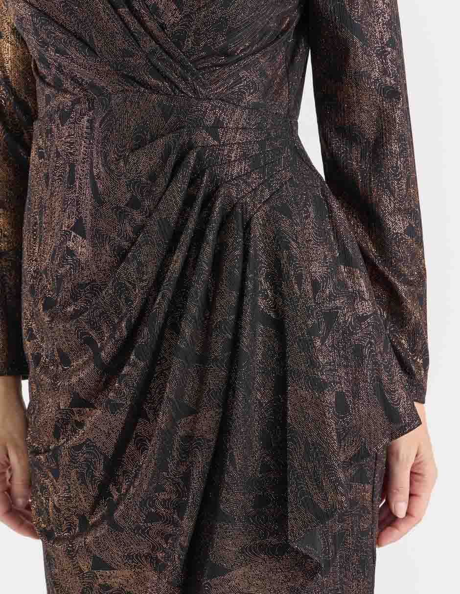 Vestido corto de fiesta escote V 4