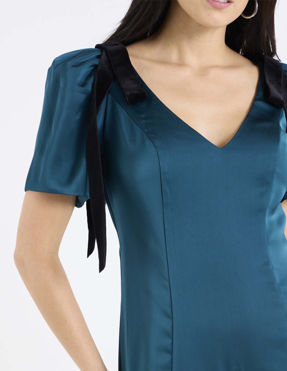 Vestido crop formal para mujer 4