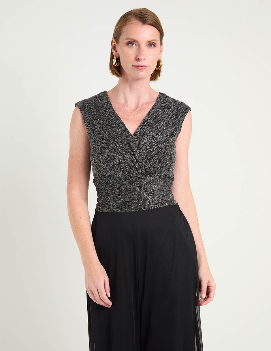 Jumpsuit de fiesta estampado liso para mujer 5