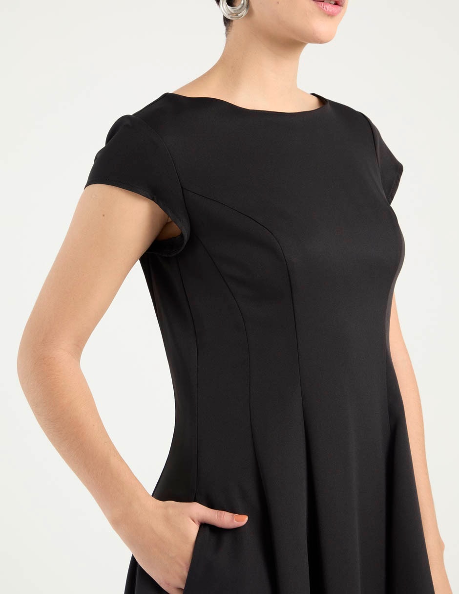 Vestido a la rodilla formal para mujer 4
