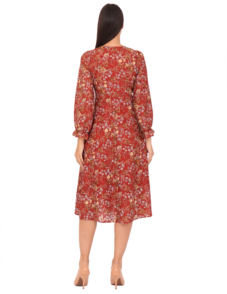 Vestido midi formal para mujer 6