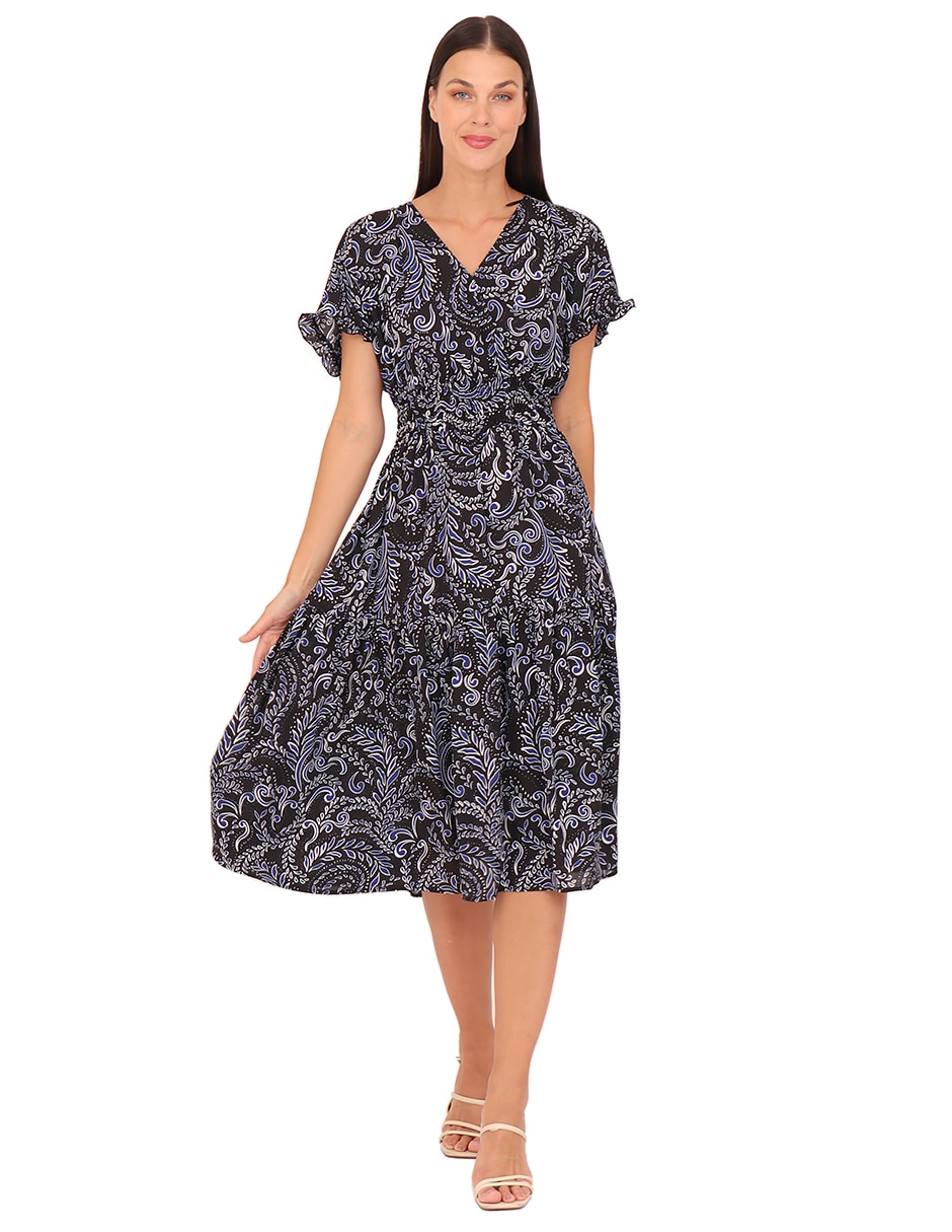 Vestido a la rodilla casual para mujer