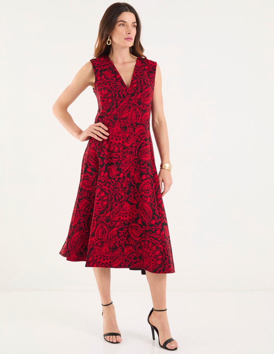 Vestido midi formal para mujer 3