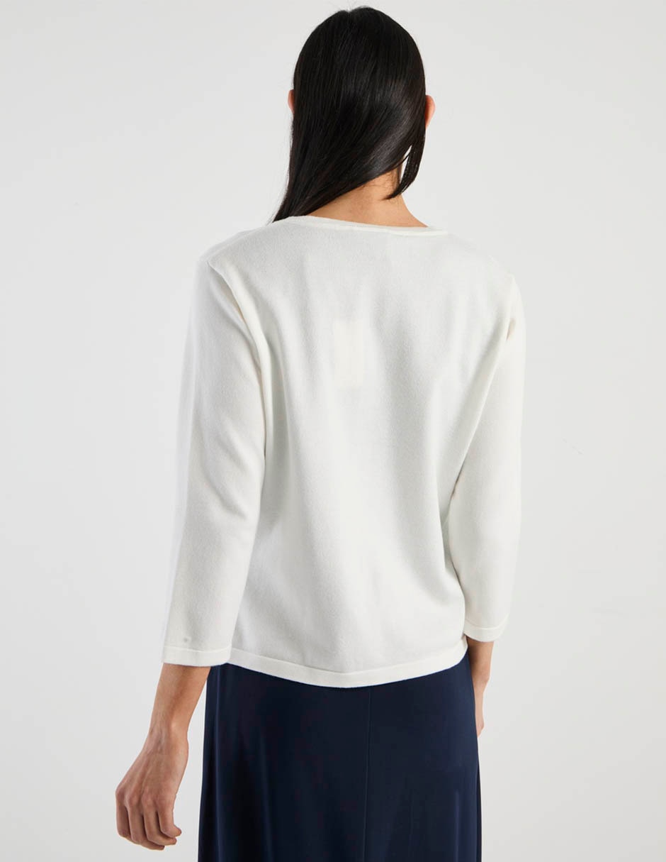 Suéter cuello redondo para mujer 6